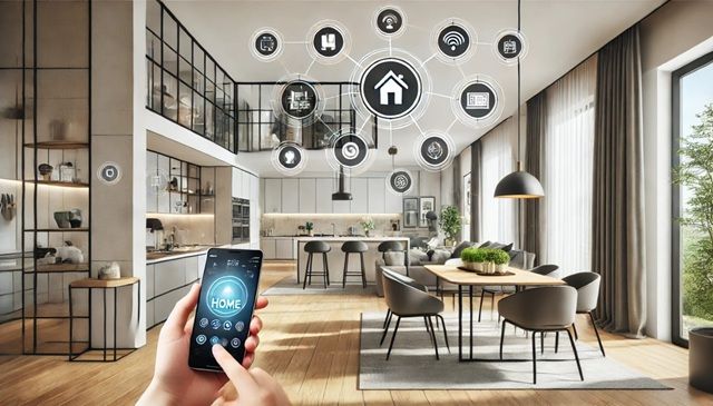 Esempio: dashboard con stato stanze e indicatori